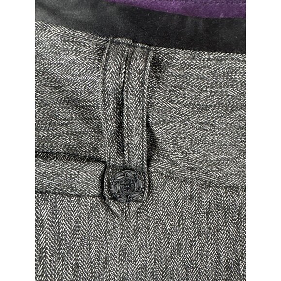 Stooshy Womens Herringbone Gray Dress Pants Size 5 Polyester/Rayon/Spandex - Picture 7 of 8